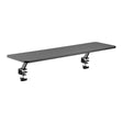 Kantek Ergonomic Mounted Computer Monitor Riser Stand, Floating Desk Shelf, Clamp On Base, Extra-Wide, 39.4 X 10.2 X 5.1, Black