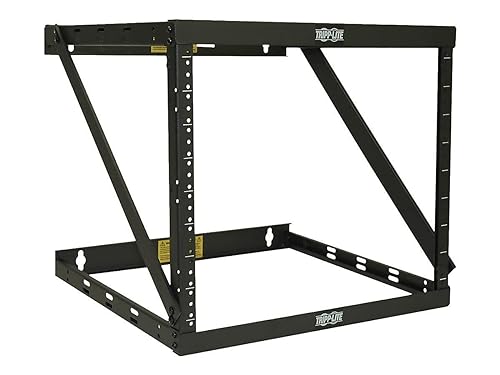 Tripp Lite 8U/12U/22U Expandable Wall-Mount 2-Post Open Frame Rack, Adjustable Network Equipment Rack, Patch Depth, 11.5 Deep (SRWO8U22MD) Expandable (Mid Depth) Rack