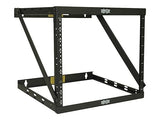 Tripp Lite 8U/12U/22U Expandable Wall-Mount 2-Post Open Frame Rack, Adjustable Network Equipment Rack, Patch Depth, 11.5 Deep (SRWO8U22MD) Expandable (Mid Depth) Rack