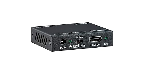Kanex Pro HDMI 2.0 Audio Embedder 18Gbps HDCP 2.2 4K 60Hz Toslink CEC Stereo (HAECOAX4)