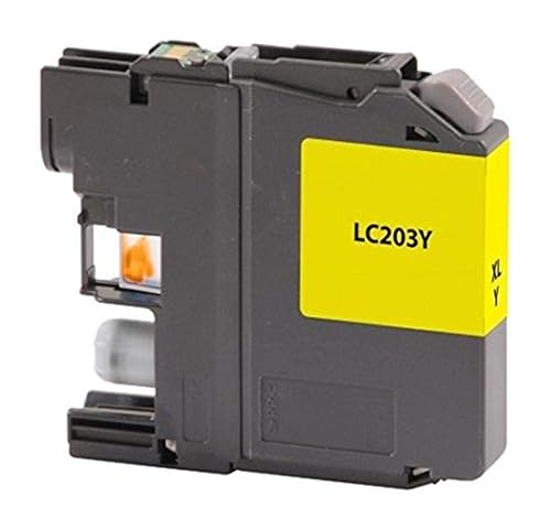 CIG Remanufactured High Yield Yellow Ink Cartridge (Alternative for Brother LC203Y) (550 Yield)