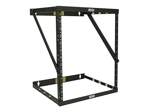 Tripp Lite 8U/12U/22U Expandable Wall-Mount 2-Post Open Frame Rack, Adjustable Network Equipment Rack, Patch Depth, 11.5 Deep (SRWO8U22MD) Expandable (Mid Depth) Rack