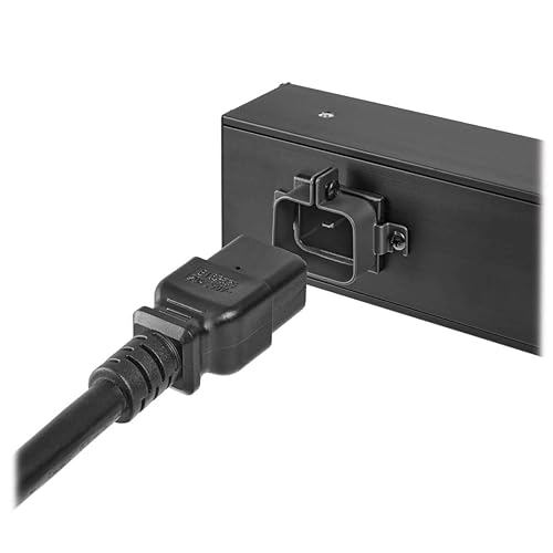 TRIPP LITE PDU Basic 32 C13 6 C19 3.3/3.8kW 208/240V L6-20P 10ft Cord 0URM (PDUV20HVL6-72), Black