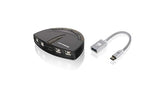IOGEAR 4-Port USB 2.0 Printer Switch with USB-A to USB-C Adapter Kit