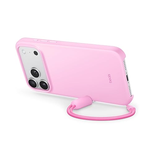 Beats iPhone 17 Pro Max Kickstand Case with MagSafe & Camera Control, Built in Stand & Lanyard, Matte Finish with Microfibre Lining – Lime Stone iPhone 17 Pro Max Kickstand Pebble Pink
