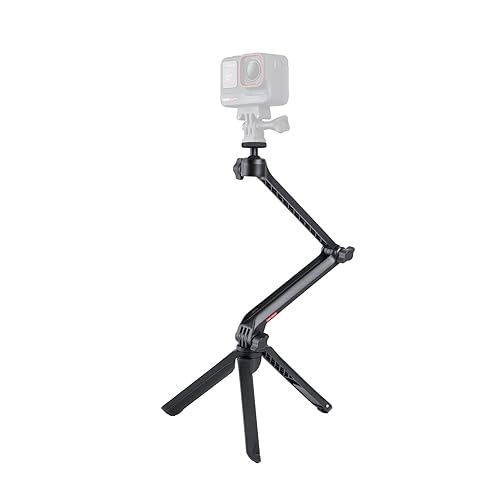 Insta360 Multi Mount, All-in-One Camera Rig, Tripod, Selfie Stick & Magic Arm, 360 Ball Joint for Adjustable Angles, Compatible with Insta360 Ace/GO/Link/X Series, Black