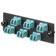Panduit FAP12WAQDLCZ Multi-Mode 12-Port Fiber Adapter Panel with Zirconia Ceramic Split Sleeve, Aqua