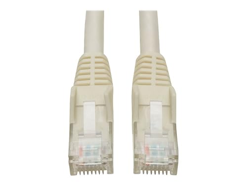 TRIPP LITE Cat6 Gigabit Snagless Molded Patch Cable, 50', White 50-ft. White