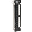 Tripp Lite N050-012 Cat5e Wall Mount Patch Panel 568B - 12 Port