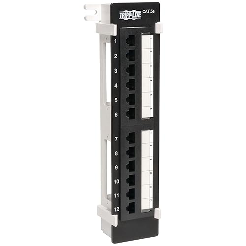 Tripp Lite N050-012 Cat5e Wall Mount Patch Panel 568B - 12 Port