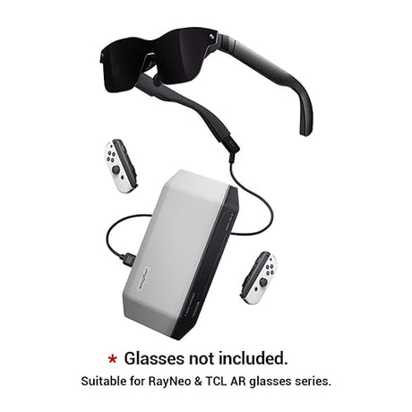 RayNeo JoyDock, Suitable for AR Glasses XR Glasses (Glasses not Included), Portable Power Bank Compatible for Nintendo Switch, 10000mAh (2 * 5000 mAh) 5V/3A Rechargeable Battery Backup Charger Case