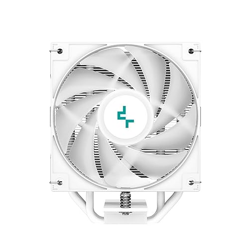 DeepCool AG400 WH ARGB Single-Tower CPU Cooler, 120mm Static ARGB Fan, Direct-Touch Copper Heat Pipes, Intel/AMD Support