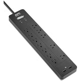 APC PH12U2 12-Outlet Surge Protector Power Strip with USB Charging Ports, 2160 Joules, Surge Arrest Home/Office, Black 12 Outlet OL + USB Charging