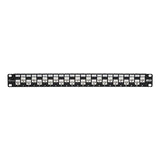 Tripp Lite N254-024-6A-of 24-Port Cat6a Cat6 Cat5e Feed-Through Patch Panel Offset with Cable Management Bar RJ45 Ethernet 1URM TAA 24-Port Cat6a (Offset & Cable Management)