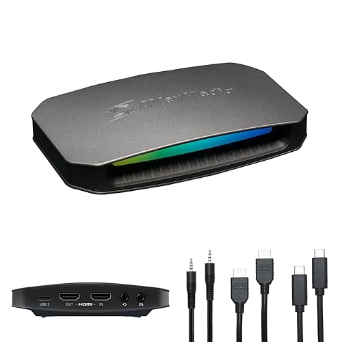 AVerMedia HDMI Capture Card 2.1 for Streaming and Gaming, VRR Support and HDR 4K Capture Card for Xbox Series x/s, PS5, Xbox One, PS4, Nintendo Switch-GC553G2 Live Gamer Ultra 2.1 4K60 HDMI 2.1 (VRR)