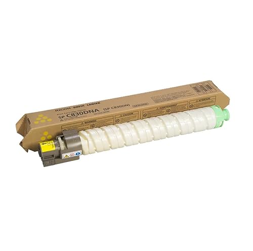 Ricoh 821182 SP C830DNA Genuine Yellow Toner Cartridge - 27,000 Page Yield, OEM Print Cartridge for SP C831DN