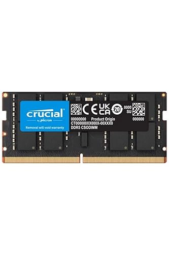 Crucial Ntb 32gb 6400mhz Ddr5 Csodimm Ct32g64c52cs5 Notebook Ram