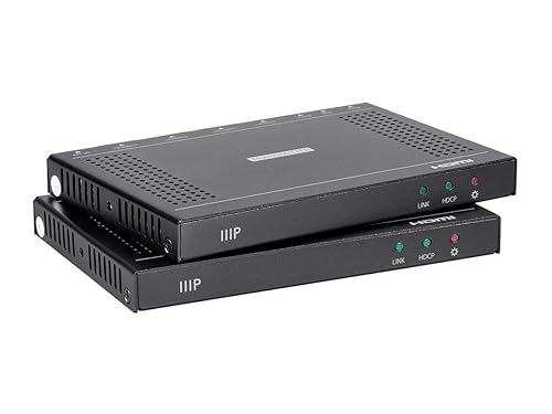 Monoprice Blackbird 4K Pro HDBaseT Extender Kit, 100m with PoH, RS232, HDCP 2.2