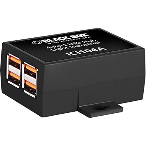 Black Box ICI104A, Industrial USB 2.0 Hub, 4-Port