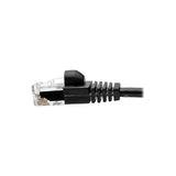 Tripp Lite N261-S01-BK Cat6a Gigabit Snagless Molded Slim UTP Patch Cable Networking M/M Black 1' 1' Black 1-ft.