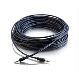 C2G 40518 3.5mm Stereo Audio Cable with Low Profile Connectors M/M, Plenum CMP-Rated (50 Feet, 15.24 Meters) 50-Feet