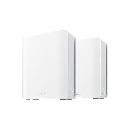 ASUS ZenWiFi BT8 Tri-Band WiFi 7 Mesh, 14 Gbps, 5900 sq.ft. (2pk), Dual 2.5G Ports, Security and Parental Controls Included, Smart Home Master SSIDs, 4G & 5G Mobile Tethering