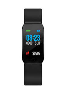 B Fit Watch Active Touchscreen Fitness Tracker For Men And Women: Black