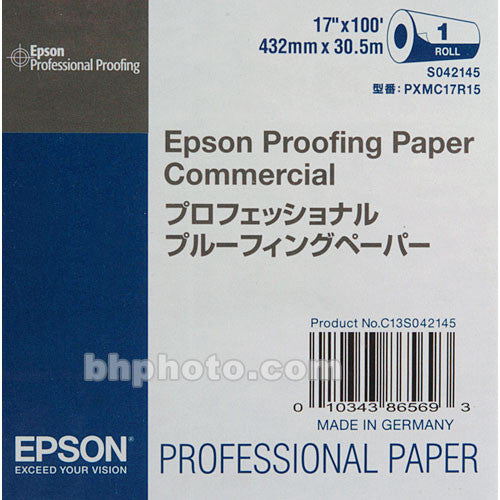 Epson Proofing Paper Commercial 17x100 Roll