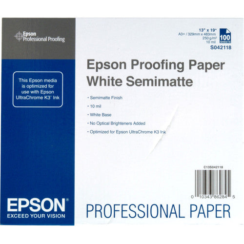 Epson Proofing Semi Matte Inkjet Photo Paper White