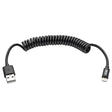 Tripp Lite 4ft Lightning Coiled Charge Cable Black (M100004COILBK)