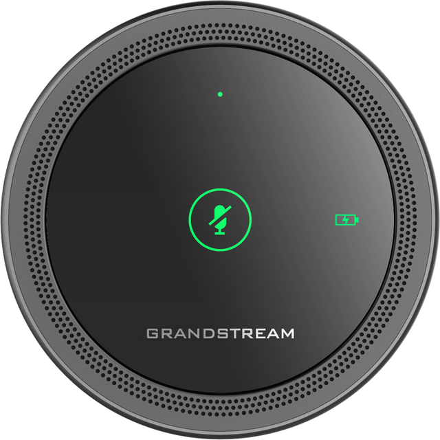Grandstream GMD1208 Desktop Wireless Expansion Microphone, Bluetooth, 1500mA Li-ion Battery, 8 Omni Microphones, Opus