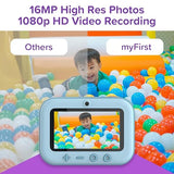 New myFirst Camera Insta 20 - Instant Print Digital Camera for Kids with 16MP Photos 1080P, Birthday Gift for Kids 4-12, Selfie Lens, Unlimited Printing, Micro SD Card (Blue)
