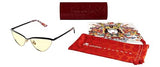 Gunnar Gaming and Computer Glasses - Year of the Dragon - Frame Colour: Onyx - Gold, Amber Max Lens Tint (blocks 98% blue light and 100% UV light) - Blue Light Blocking Glasses, Onyx lens: amber (65%