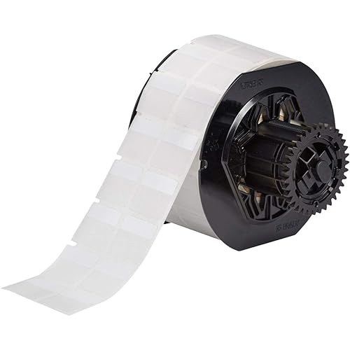 Brady B33-116-427 Self-Laminating Vinyl Wire and Cable Labels, 1 H X 1 W Compatible with BBP33, BradyPrinter i3300 Label Printers