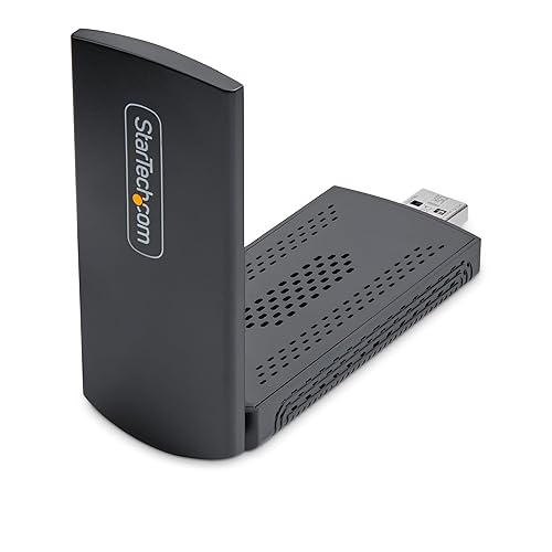 StarTech.com Wi-Fi 6E USB Adapter/Dongle, for Desktop/Laptop PC, Wireless NIC w/Foldable Antenna, WiFi 2.4/5/6GHz Network