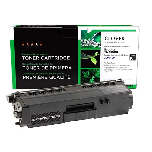Clover Remanufactured Toner Cartridge Replacement for Brother TN336, Black, High Yield Black 4,000