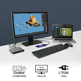 IOGEAR - Access Pro™ 2-Port USB-C KVM Switch with Power Delivery (TAA Compliant) GUD3C04