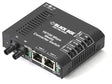 Black Box Corp Fast Ethernet Media Converter - 2 X Rj-45 1 X St Duplex - 10/100base-tx 100base-x - External Rack-mountable LBH100A-ST