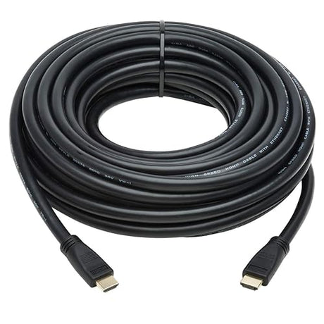 Tripp Lite HDMI Cable High-Speed Ethernet 4K No Booster CL2 M/M Black 50ft (P568-050-HD-CL2)