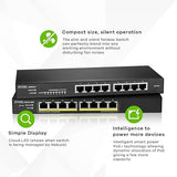 Zyxel 8-Port PoE GbE Switch | Smart-Hybrid Mode | 8X PoE+ @60W | Optional Nebula Cloud | Desktop| Fanless [GS1915-8EP] GS1915-8EP-EU0101F
