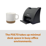 Ambir Card Scanner PS670ST-AS High Speed Single Sided Vertical USB Powered Card Scanner for Windows PC