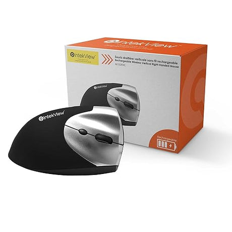 Intekview Mouse Wireless Right Hand Rechargeable - Ergonomic Vertical Design