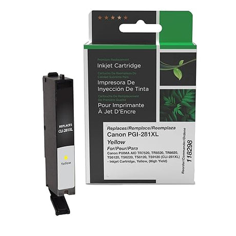 Remanufactured High Yield Ink Cartridge Replacement for Canon CLI-281XL | Yellow