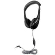 HamiltonBuhl Motive8 Mid-Sized Multimedia Headphone with in-line Volume Control, Black