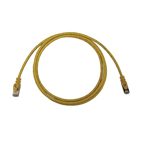 Tripp Lite Cat6a 10G Ethernet Cable, Snagless Molded Slim STP Network Patch Cable (RJ45 M/M), Yellow, 5 Feet / 1.5 Meters, Manufacturer's Warranty (N262-S05-YW)