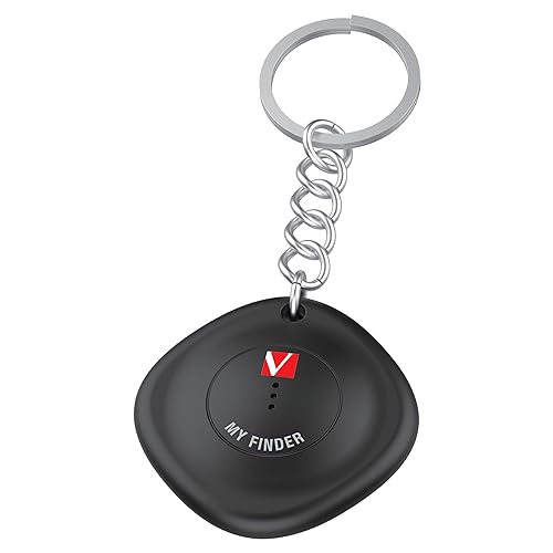 Verbatim My Finder Bluetooth Tracker Item Finder Compatible with Apple Find My (iOS Only) Water Resistant and Dustproof 3pk – Black,White,Purple 3 Pack