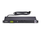StarTech.com 12-Outlet Horizontal Rack Mount Metered PDU, 1U Server Power Strip w/Surge Protector, 8ft/2.4m Power Cable, TAA 12 Outlets | 15A