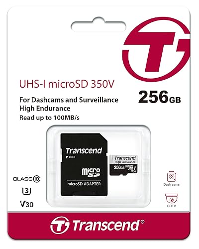 Transcend TS256GUSD350V 256GB UHS-I U1 Micro SD Memory Card