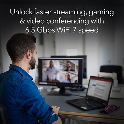 NETGEAR Nighthawk WiFi 7 USB 3.0 Adapter (A9000) – BE6500 Tri-Band Wireless Gigabit Speed (Up to 6.5 Gbps) – 6 GHz Band – Works with Any Router or Mesh System – for Windows 11 PC