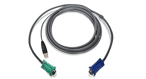 IOGEAR USB KVM Cable, 10 Feet (G2L5203U) USB KVM 10 Feet